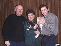 John, Gwen and Mark Evans